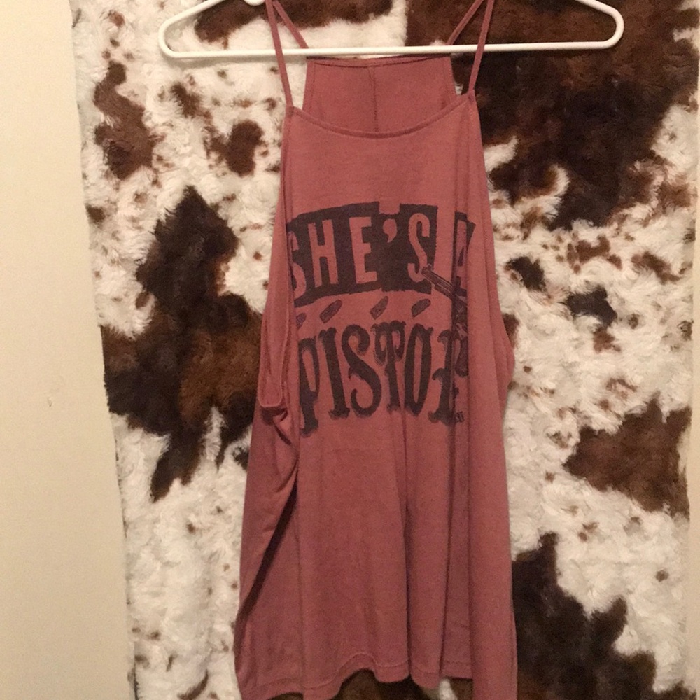 She’s a pistol tank top